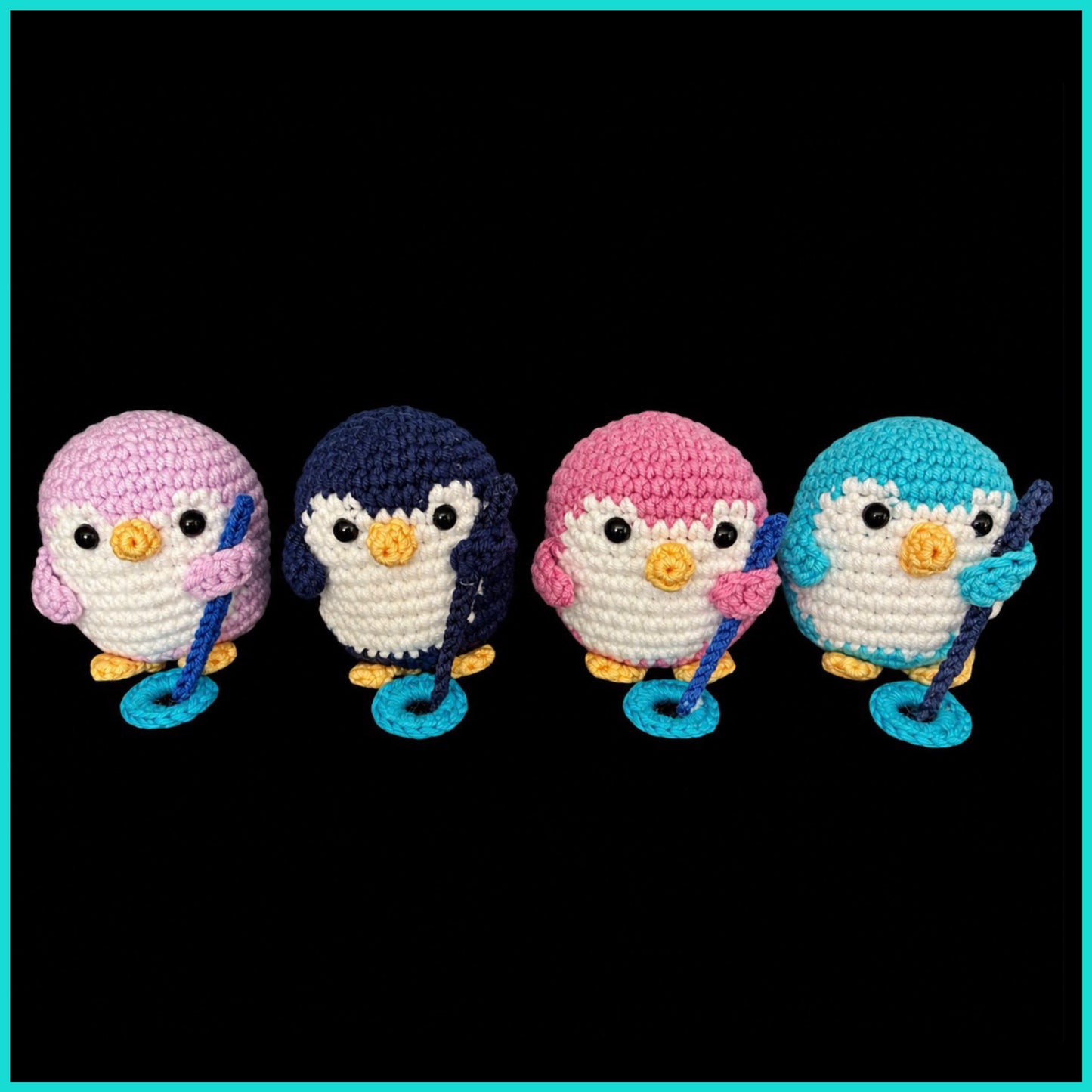 Penny & Friends - Ringette Handmade Penguins